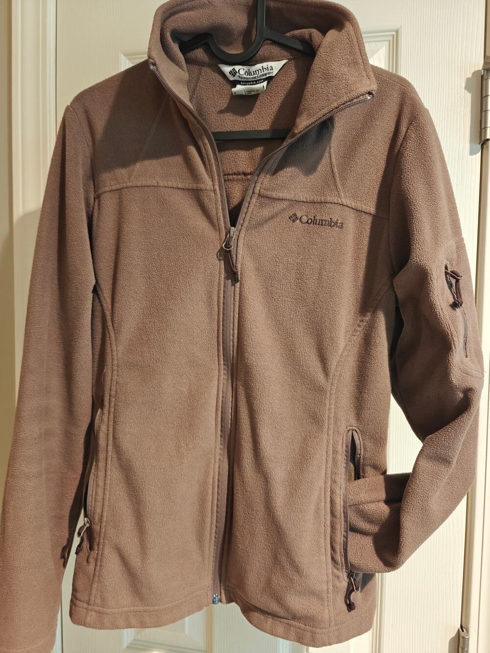 Columbia Women's Fast Trek II Full Zip Fleece Jacket Light Brown Size Small